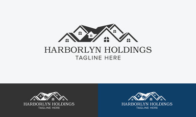 Modern Construction Real Estate Logo &ndash; Vector Template