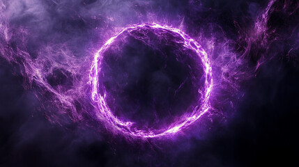 Purple magenta plasma ring overlay with glowing energy effect, creating a futuristic, vibrant, and dynamic visual for digital art, sci-fi, or graphic designs.
