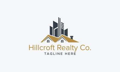 Modern Construction Real Estate Logo &ndash; Vector Template