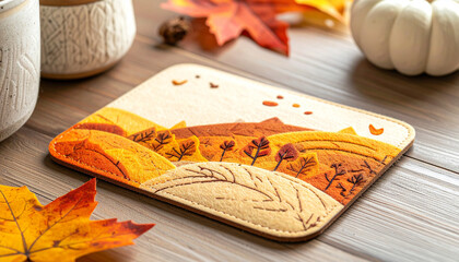 Felt mouse pad, Generated image	
