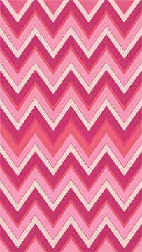 Vibrant pink chevron pattern with dynamic zigzag design