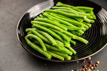 Green beans raw fresh vegetable string bean healthy food ingredient appetizer fresh tasty gourmet ...