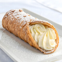 creamy cannoli pastry white back