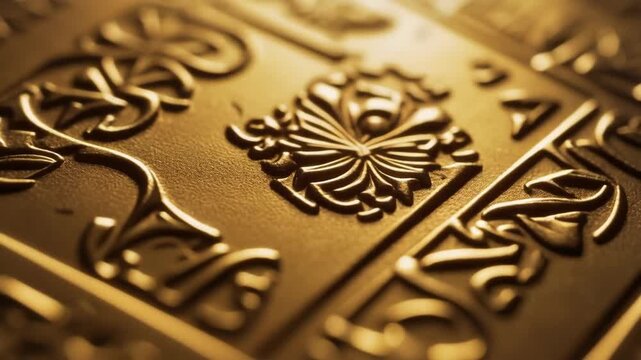Ornate Gold Pattern Decorative Plate