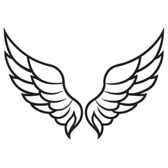 Wings Line Art Vectors