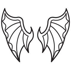 Wings Line Art Vectors