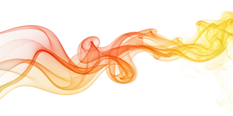 A red orange hot fire flame isolated on a white or transparent background.
