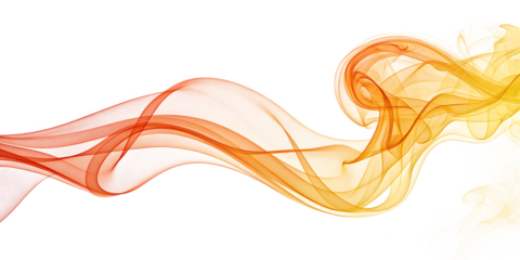 A red orange hot fire flame isolated on a white or transparent background.