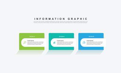 3 step infographic design. schedule concept with paper layout and icons. can be used for workflow illustration
