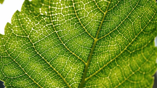 Sunlight Streaming Through The Delicate Veins Of A Vibrant Green Leaf Collection