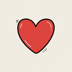 Vector illustration of an isolated heart 