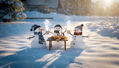 children playing on snow