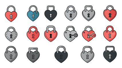 Minimalist Heart Icon with Speech Bubble Design on White Background