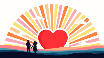 Seamless Pattern of Red and Pink Hearts on White Background