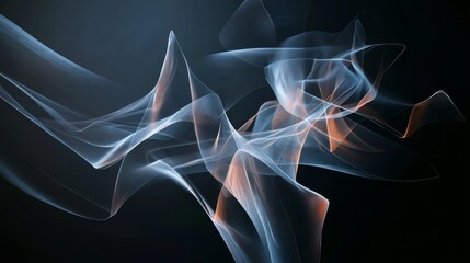 Abstract visualization shows layered translucent shapes with glowing edges on a dark background in a clean digital art style, creating depth and structure