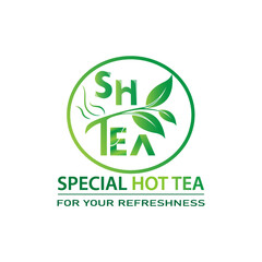 Tea Logo Design Vector Template