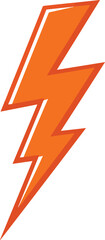 Lightning bolt expertise flat icon for apps and websites