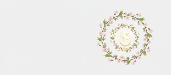 Spring equinox concept with seasonal weather change