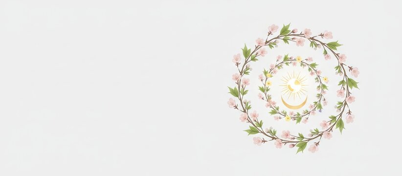Spring equinox concept with seasonal weather change