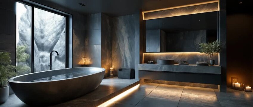 contemporary bathroom design.