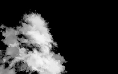 Dramatic Black and White Smoke Cloud Background with Fog Overlay and Copy Space JPEG