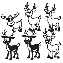 Winter Line Art Vectors