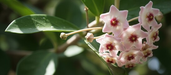 beautiful bouquet of appealing hoya flowers