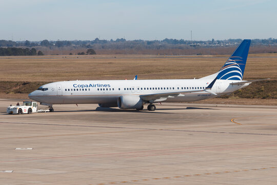 Copa Airlines Boeing 737-9 MAX at Montevideo Carrasco Airport