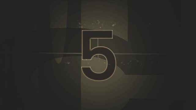 countdown transition effect with orange shadow background