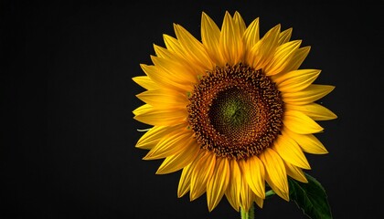 Obraz premium Gelbe Sonnenblume – kraftvoller Kontrast