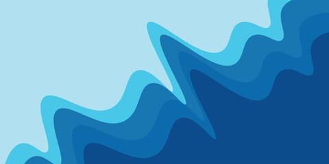 Obraz premium Abstract water wave vector illustration design background. vector