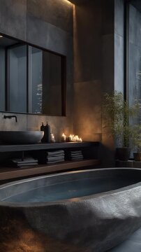 contemporary bathroom design.