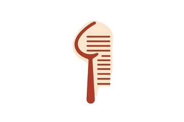 A digital recipe organizer with a spoon and notepad on a clean background for cooking and meal planning with food and kitchen and organization