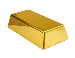 A gleaming, rectangular bar of solid, reflective, precious yellow metal against a black backdrop