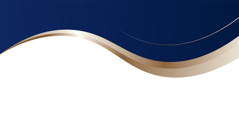 Blue Gold Wave Abstract Shape Border and Corner Frame Vector Eps 10 Decorative Elements Corners, Borders, and Frames.