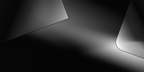 abstract black and grey neon background with lights and shadows