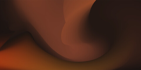 abstract mesh gradation orange color background template with fluid style vector graphic