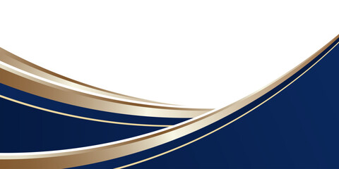 Blue Gold Wave Abstract Shape Border and Corner Frame Vector Eps 10 Decorative Elements Corners, Borders, and Frames.