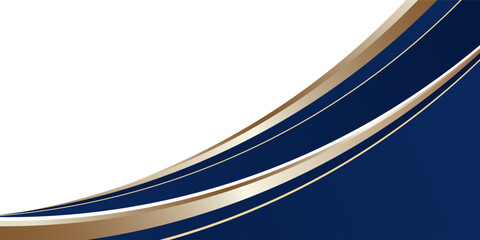 Blue Gold Wave Abstract Shape Border and Corner Frame Vector Eps 10 Decorative Elements Corners, Borders, and Frames.