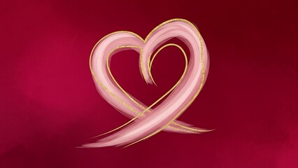 Valentine&rsquo;s Day Pink Heart Love Symbol
