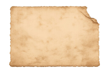 Empty stained parchment showing rustic creases and distressed details, perfect for antique graphic design projects