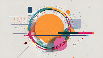 Vibrant abstract circle