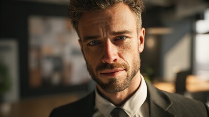 Naklejka premium portrait of a businessman