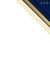 Dark blue and gold luxury abstract background with modern layered shapes, great for elegant presentations or invitations. vector Eps 10