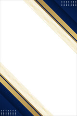 Dark blue and gold luxury abstract background with modern layered shapes, great for elegant presentations or invitations. vector Eps 10