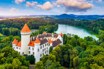 Magnificent Konopiste castle sits in Beneov, Central Bohemian, Czech Republic, Explore the stunning...