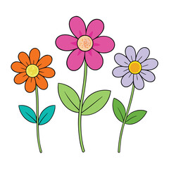 Fresh spring flowers bloom among soft green leaves, bringing color and gentle fragrance to the scene, symbolizing renewal, growth, and the beauty of nature.
