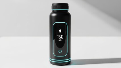 Smart water bottle with digital display