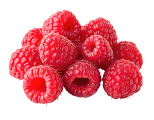 A cluster of vibrant red berries. They are clustered together. Soft light highlights their texture