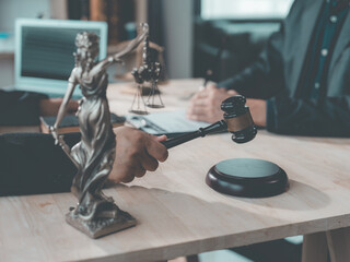 Obraz premium The attorneys are discussing the terms and conditions of the contract at the legal consultation meeting, focusing on the discussion of the legal agreement.